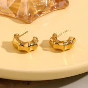 Pendientes de nudo de bambú