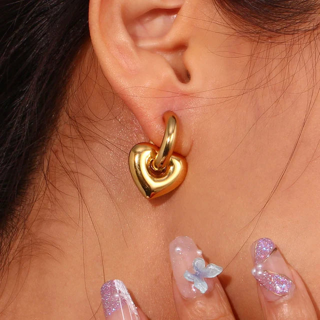 Pendientes de aro de oro