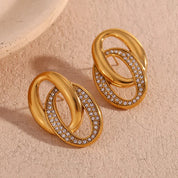 Elegantes pendientes de oro