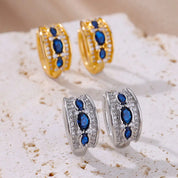 Pendientes de circón cúbico para mujer, pendientes de acero inoxidable, tendencia 2024, nueva joyería de boda de lujo para parejas, artículos de envío gratuito