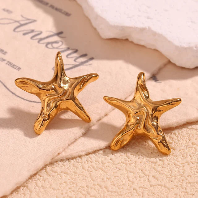 Pendientes de estrella de mar