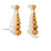 Pendientes de esfera larga