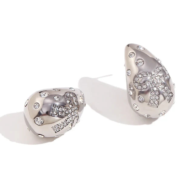 Pendientes de gota de agua de lujo