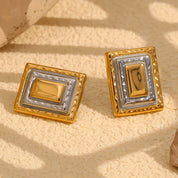 Pendientes rectangulares vintage