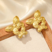 Pendientes de acero inoxidable con diseño de Súper Hada, delicados pendientes de lujo tallados con mariposas para mujer, joyería, regalos de fiesta, uso diario