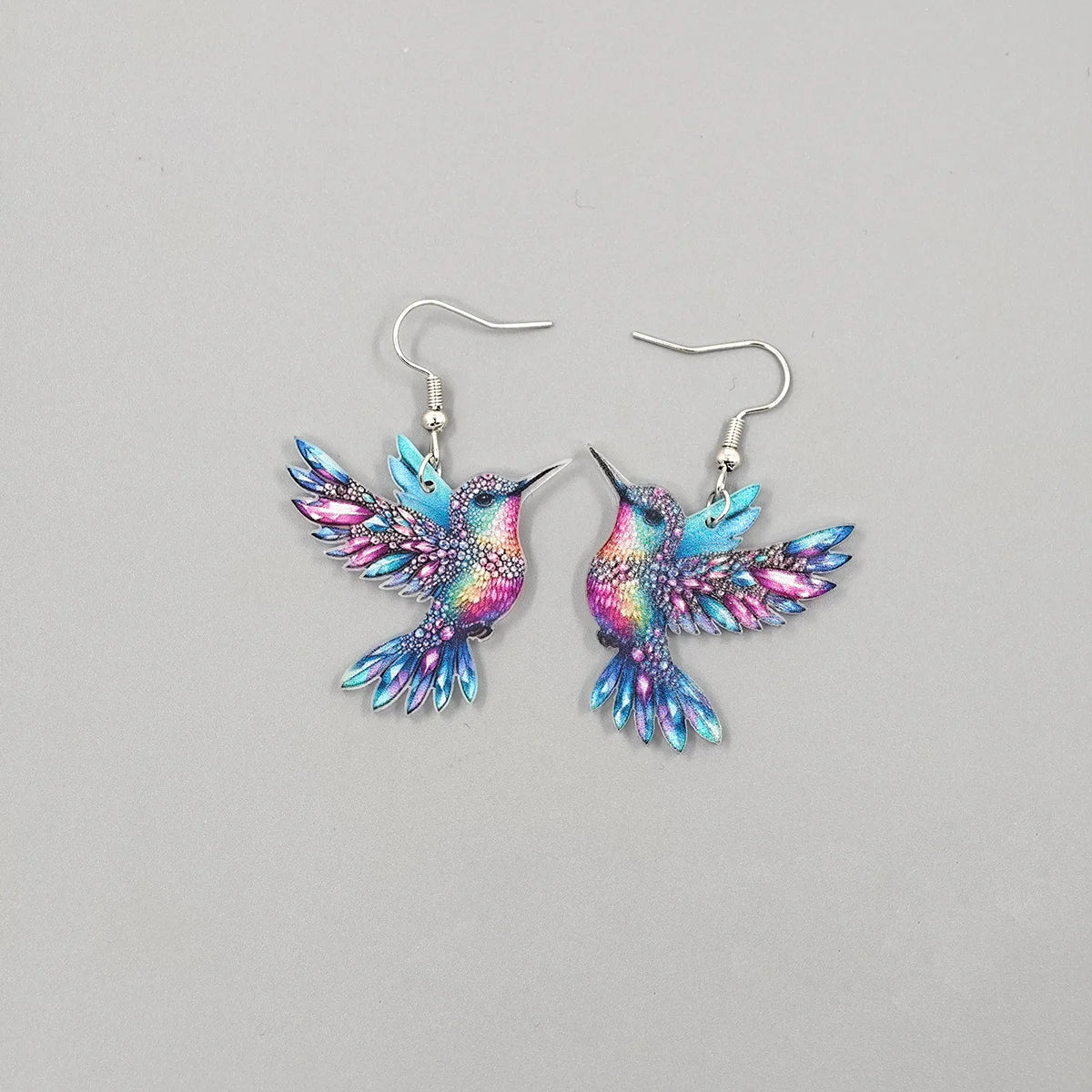 Pendientes acrílicos de pájaros coloridos del Festival de Primavera transfronterizo de Europa y América, nuevos pendientes Retro de moda superventas 2024