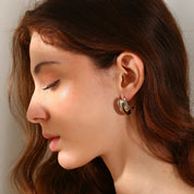Elegantes pendientes de oro