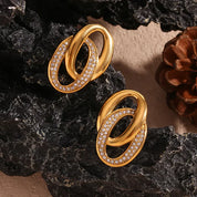 Elegantes pendientes de oro