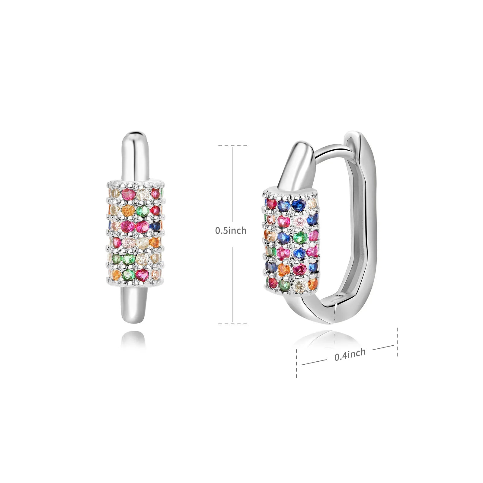 Pendientes de circón de colores para mujer, pendientes de acero inoxidable, tendencia 20224, nueva pareja, joyería de marca de lujo, envío gratuito, pendientes