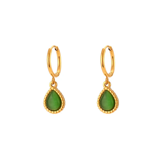 Pendientes de aro colgantes