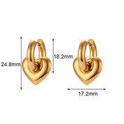 Pendientes de aro de oro