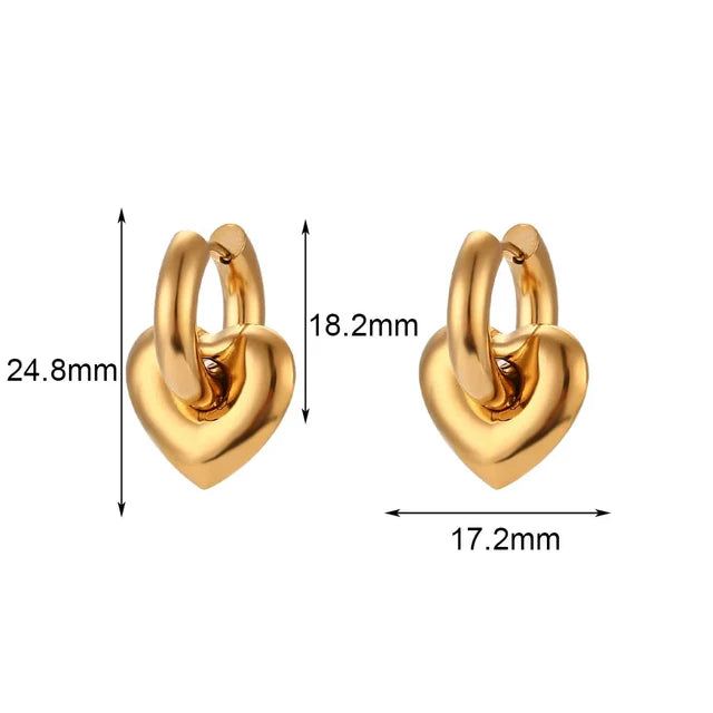 Pendientes de aro de oro