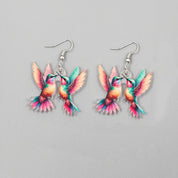 Pendientes acrílicos de pájaros coloridos del Festival de Primavera transfronterizo de Europa y América, nuevos pendientes Retro de moda superventas 2024