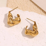 Pendientes de gancho chapados