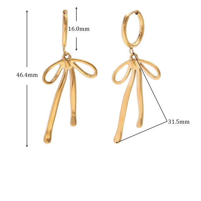 Pendientes de lazo largo