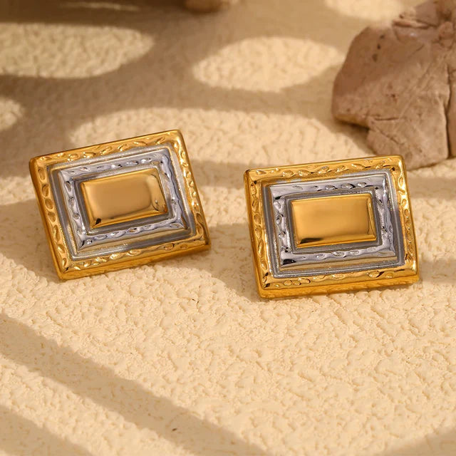 Pendientes rectangulares vintage
