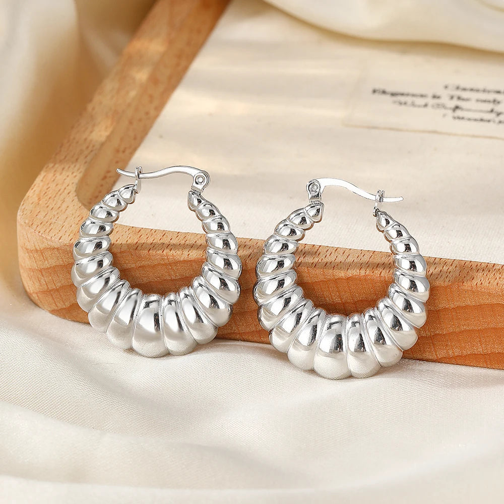 Pendientes de acero inoxidable, nuevos diseños de moda, pendientes de escultura de silueta Vintage extraños para mujer, joyería, recuerdos de fiesta