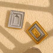 Pendientes rectangulares vintage