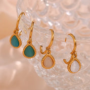 Pendientes de aro colgantes