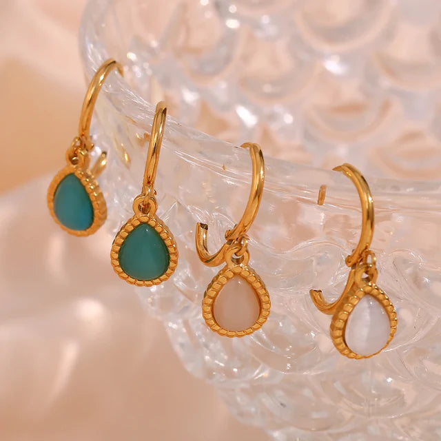 Pendientes de aro colgantes