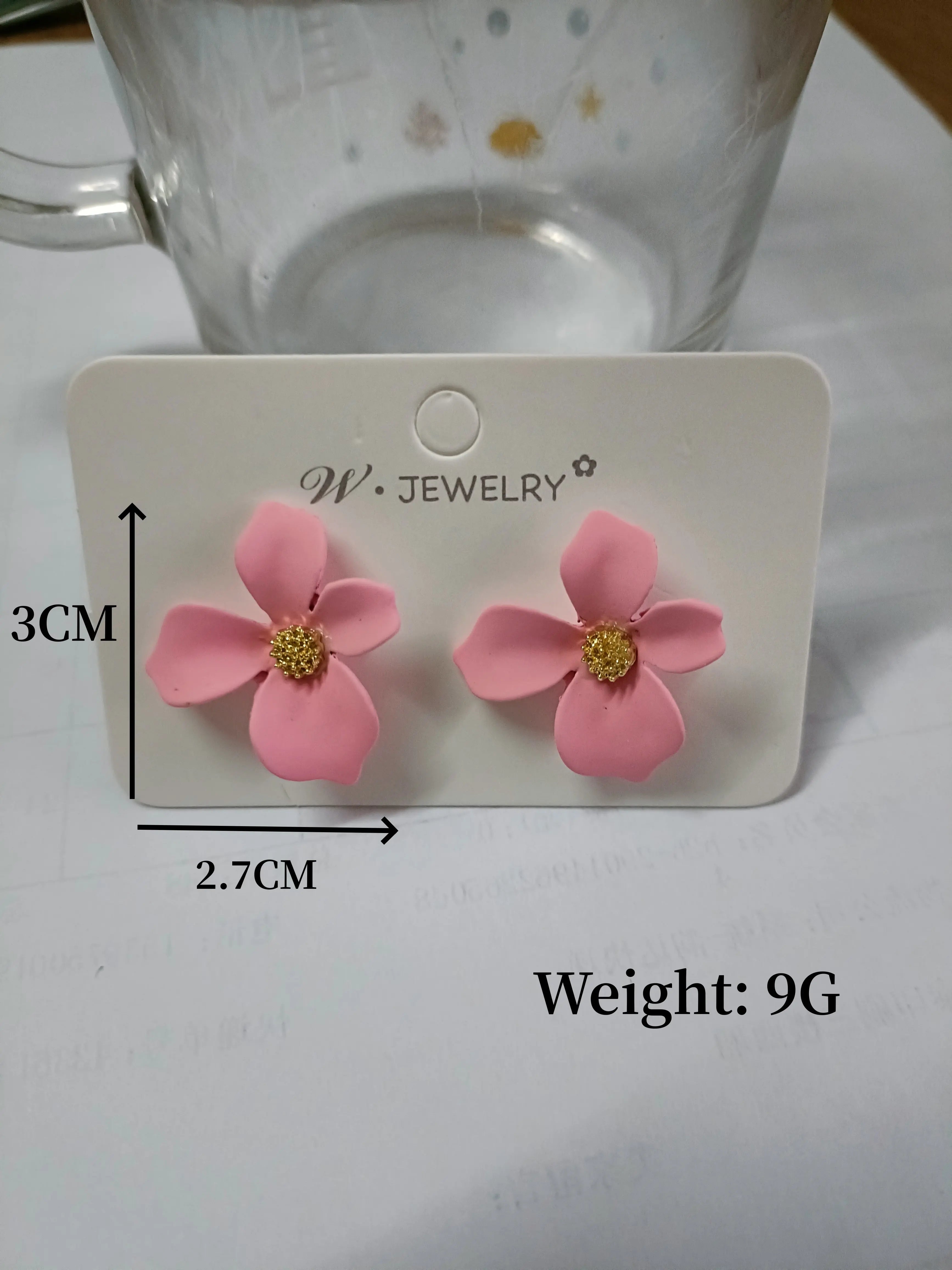 Pendientes de plata S925 con aguja para personas mayores, pétalos rojos, temperamento rojo, bonitos pendientes de flores pequeñas, joyería femenina, joyería de moda
