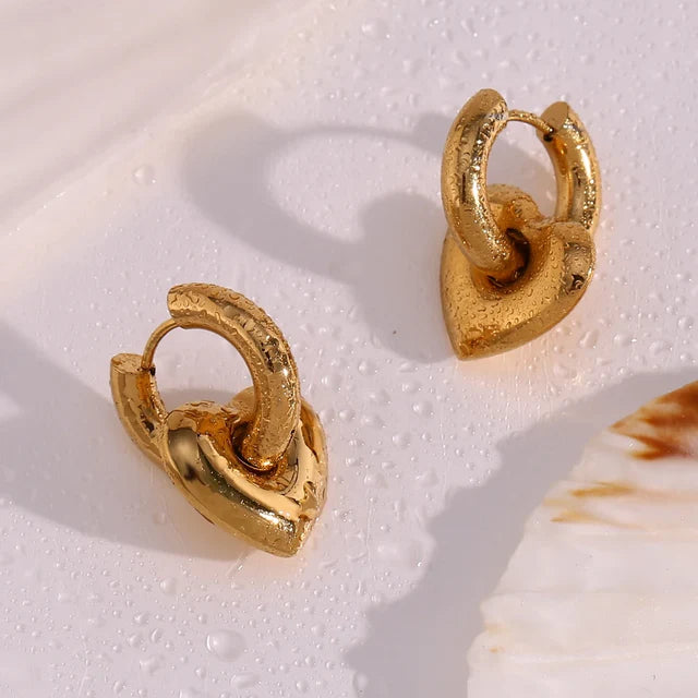Pendientes de aro de oro