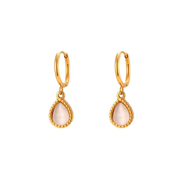 Pendientes de aro colgantes