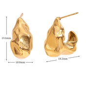 Pendientes de gancho chapados